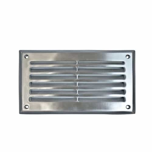 Dabmar 9-in 12W LED Recessed Step Light w/ Louver, G24 LED, 120V-277V, 5000K, St. Steel