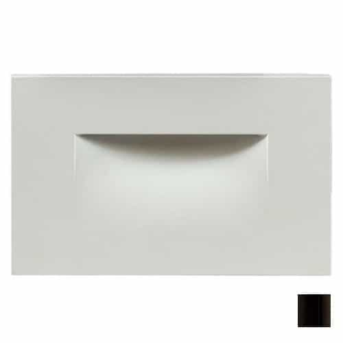 Dabmar 3W LED Recessed Step & Wall Light, Brick, 120 lm, 120V, 3000K, Black