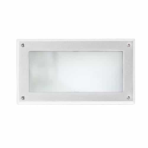 Dabmar 7W LED Corrosion Resistant Recessed Step Light w/ Open Face, G24 LED, 3000K, White