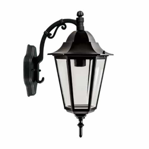 Dabmar 16W LED Daniella Wall Light, Single-Head, 120V, Black/Clear