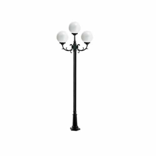 Dabmar 16W Emily Three Head LED Post Light Fixture, Bronze