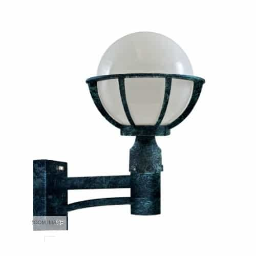 Dabmar 16W 10 Inch Globe Wall Mount LED Light Fixture, Verde Green