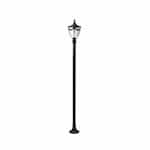 Dabmar 8-ft 6W LED Rachel Lamp Post, Single-Head, A19, 120V, Black