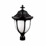 Dabmar 9W LED Showcase Post Top Light, A19, 120V, GU24, Black