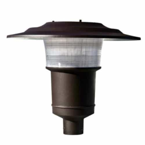 Dabmar 20W LED Post Top Light Fixture w/ Prismatic Lens, 120V-277V, 5000K, BZ