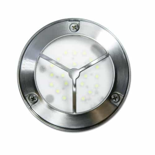 Dabmar 1.44W LED Step & Wall Light, Open Face "Y", 12V, 3000K, Steel