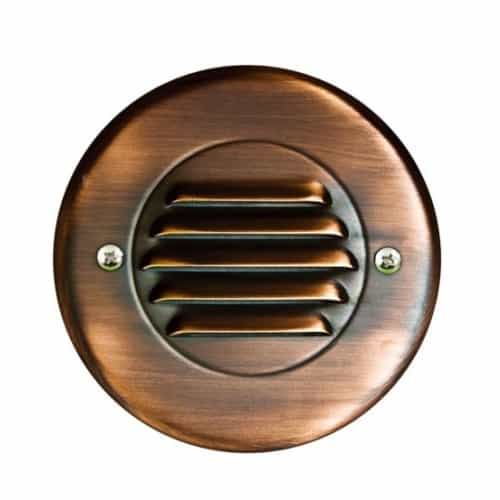 Dabmar 2.5W LED Step & Wall Light, Down Louver, 12V, 3000K, Antique Bronze