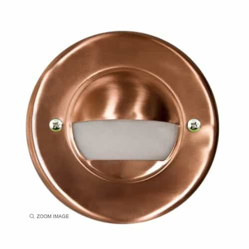 Dabmar 2.5W LED Step & Wall Light, Hooded, 12V, 6400K, Copper