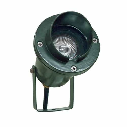 Dabmar 7W LED Directional Spot Light w/ Hood, MR16, Bi-Pin Base, 12V, 2700K, Green