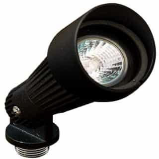 Dabmar 7W LED Directional Spot Light w/ Hood, MR16, Bi-Pin Base, 12V, 2700K, Black