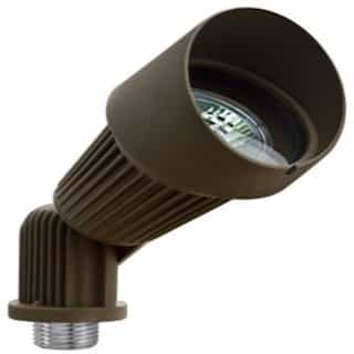 Dabmar 7W LED Directional Spot Light w/ Hood, MR16, Bi-Pin Base, 12V, 2700K, Bronze 