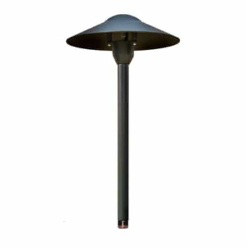 Dabmar 2.5W LED Aluminum Cone Top Path & Walkway Light, 12V, 6400K, Black