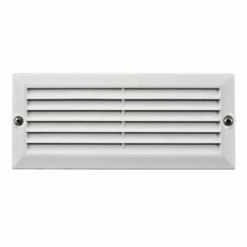 Dabmar 5W LED Recessed Louvered Down Step & Wall Light, 12V, 6400K, White