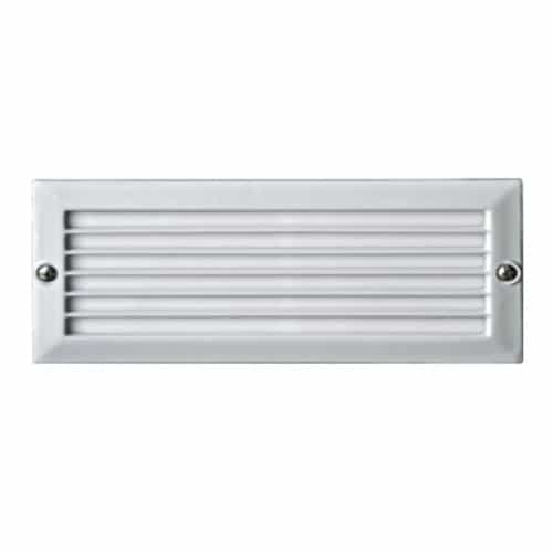 Dabmar 5W LED Recessed Louvered Step & Wall Light, 12V, 6400K, White