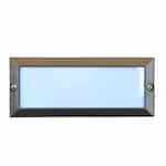 Recessed Open Face Step & Wall Fixture w/o Bulb, 12V, Bronze
