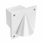 Cone Full Cut Off Surface Mount Step & Wall Light w/o Bulb, 12V, White