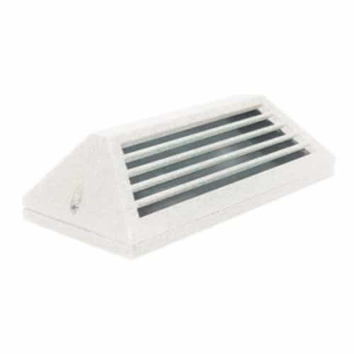 Dabmar 2.5W LED Trapezoid Louvered Surface Mount Step Light, 12V, 6400K, WH