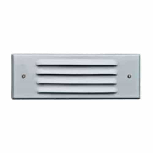 Dabmar 6-in Recessed Louvered Step & Wall Light w/o Bulb, 12V, White