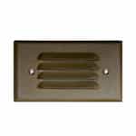 2.5W 4-in LED Recessed Louvered Down Step Light w/o Lens, 3000K, BZ