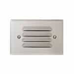 2.5W 4-in LED Recessed Louvered Down Step Light w/o Lens, 6400K, WH