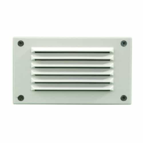 Dabmar Recessed Louvered Down Step & Wall Light w/o Bulb, 12V, White