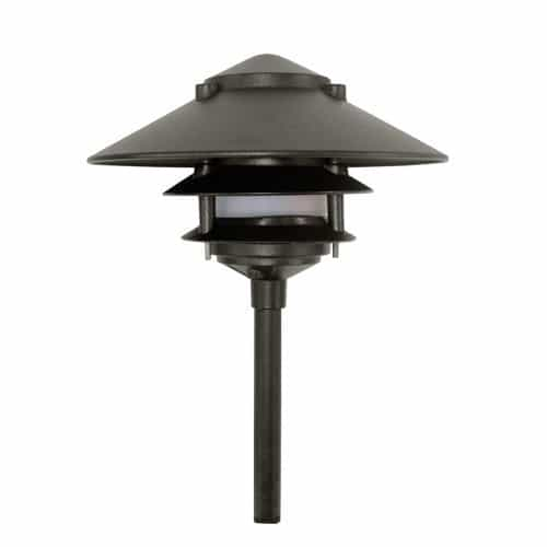 Dabmar 4W LED Pagoda Light, Three Tier, 1/2-in Base, 12V, 6400K, Black