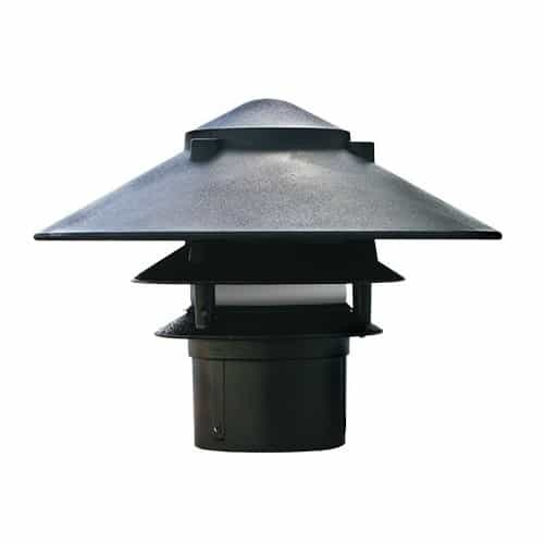 Dabmar 4W LED Pagoda Light, Three Tier, 3-in Base, 12V, 6400K, Green