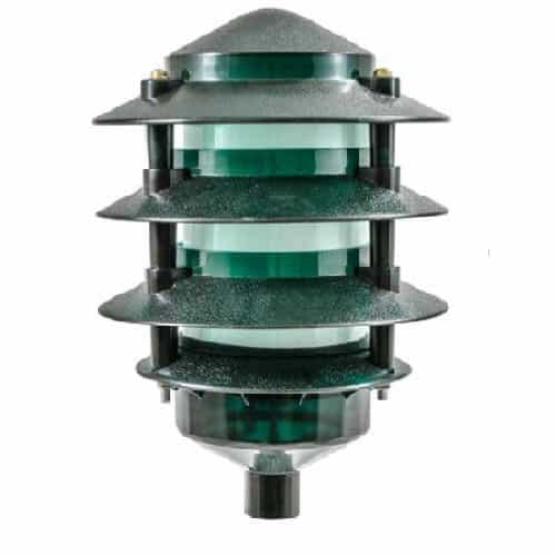 Dabmar 2.5W LED Pagoda Light, Four-Tier, 12V, 3000K, Black