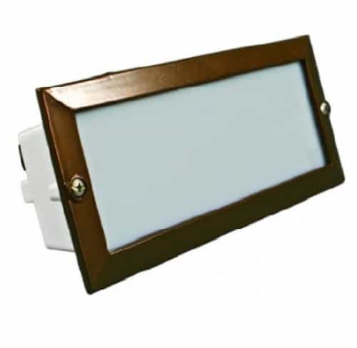 Dabmar 6W LED Step & Wall Light, Open Face, 12V, Amber, Bronze