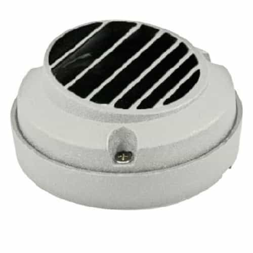 Dabmar 2.5W LED Step & Wall Light, Round w/ Grill, 12V, 6400K, White