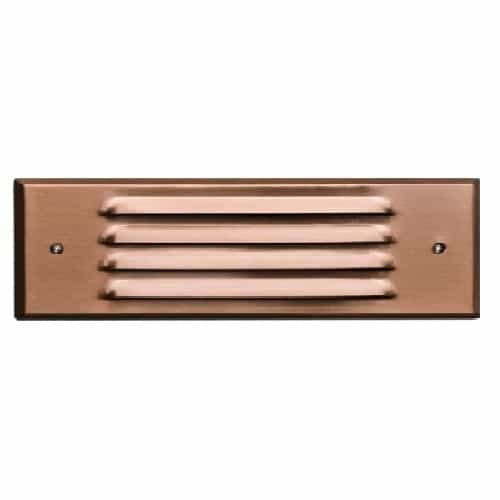 Dabmar 6W LED Step & Wall Light, Louvered Down, 12V, 6400K, Copper