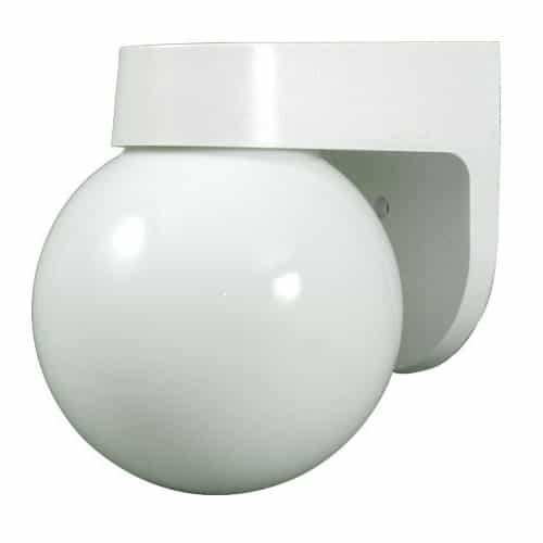 Dabmar 12W LED Globe Surface Mount Wall Fixture, 120V-277V, 3000K, White