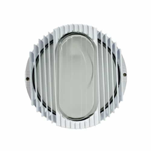 Dabmar 9W LED Round Louvered Surface Mount Wall Fixture, 3000K, 120V, White