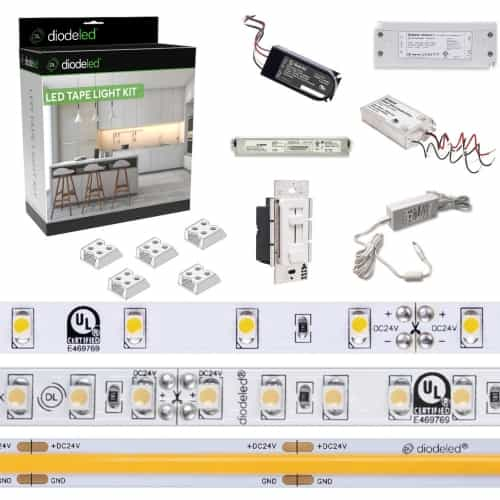 Diode LED Blaze LED Tape Light Kit w/ Omnidrive Basics, 100 lm, 12V, 2700K