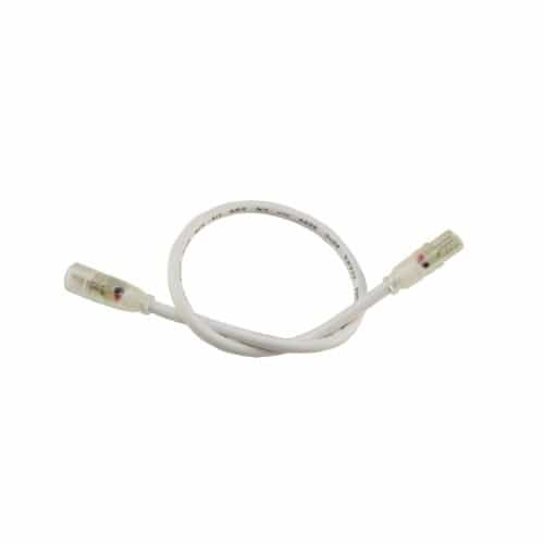 Diode LED 12-in Extension Cable, Male To Female, Wet Location, White, 5-Pack