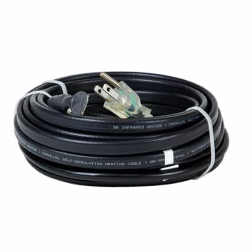 Dr. Heater 100-ft 1200W Self-Regulating Heating Cable w/ Thermostat, 120V