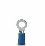 #16-14 AWG Blue Ring Terminals, Stud Size #8