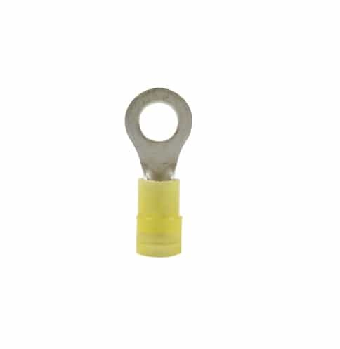 Calterm 1/4" Yellow Anti-Vibe Ring Terminals