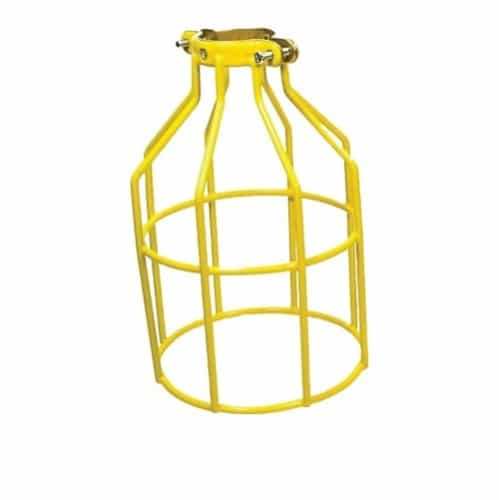 Bergen Yellow Metal Bulb Cage with Vinyl Coating