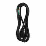 9-ft Power Supply Cord, Female Receptable, 13A, Black