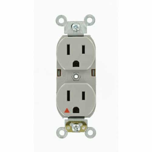 Enerlites White Isolated Ground Industrial Grade 20A Duplex Receptacle