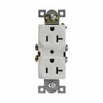 Enerlites 20 Amp Tamper Resistant Duplex Receptacle, Commercial Grade, Ivory