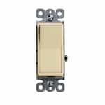 Enerlites Ivory Residential Grade AC Quiet Decorator Three-Way Paddle Switch 