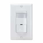 Enerlites White Commercial In-Wall Occupancy/Vacancy Sensor with No Neutral Required