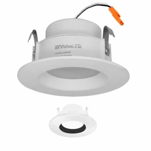 EnVision 4-in 10W ADL Downlight, Baffle, E26, 665 lm, 120V, 3000K, Black/White