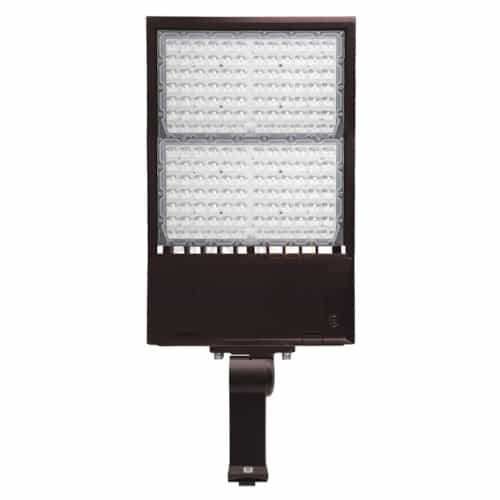 EnVision 260/280/300W Area Light w/Straight Arm, 120V-277V, Selectable CCT, BRZ