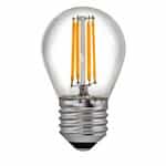 EnVision 4W LED G16.5 Filament Bulb, E26, 400 lm, 120V, 2700K