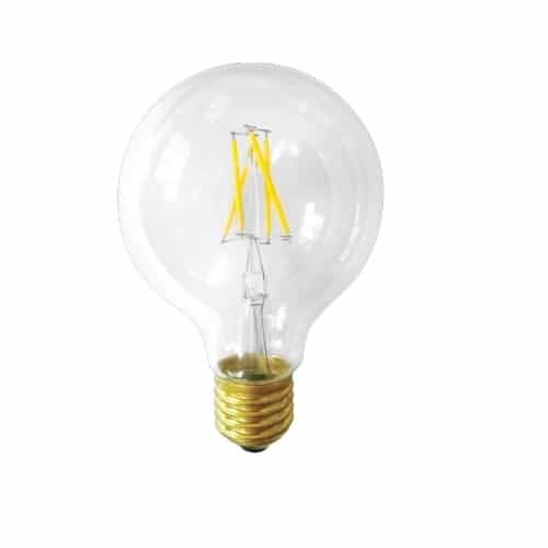 EnVision 5W LED G25 Filament Bulb, E26, 400 lm, 120V, 3000K