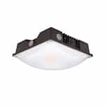 25-60W Slim-Line Square Canopy Fixtures, 120-277V, Selectable CCT, BR