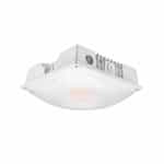 25-60W Slim-Line Square Canopy Fixtures, 120-277V, Selectable CCT, WH
